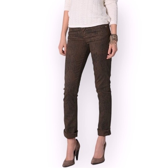 Citizens of Humanity Jeans Mandy Snake Print Skinny sz 26 - Picture 1 of 15